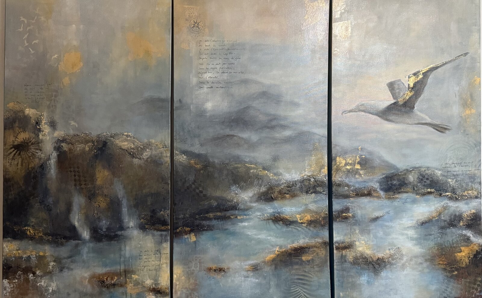 Cap Horn - Le Passage
Huile sur techniques mixtes
Triptyque 
x3 50x80cm